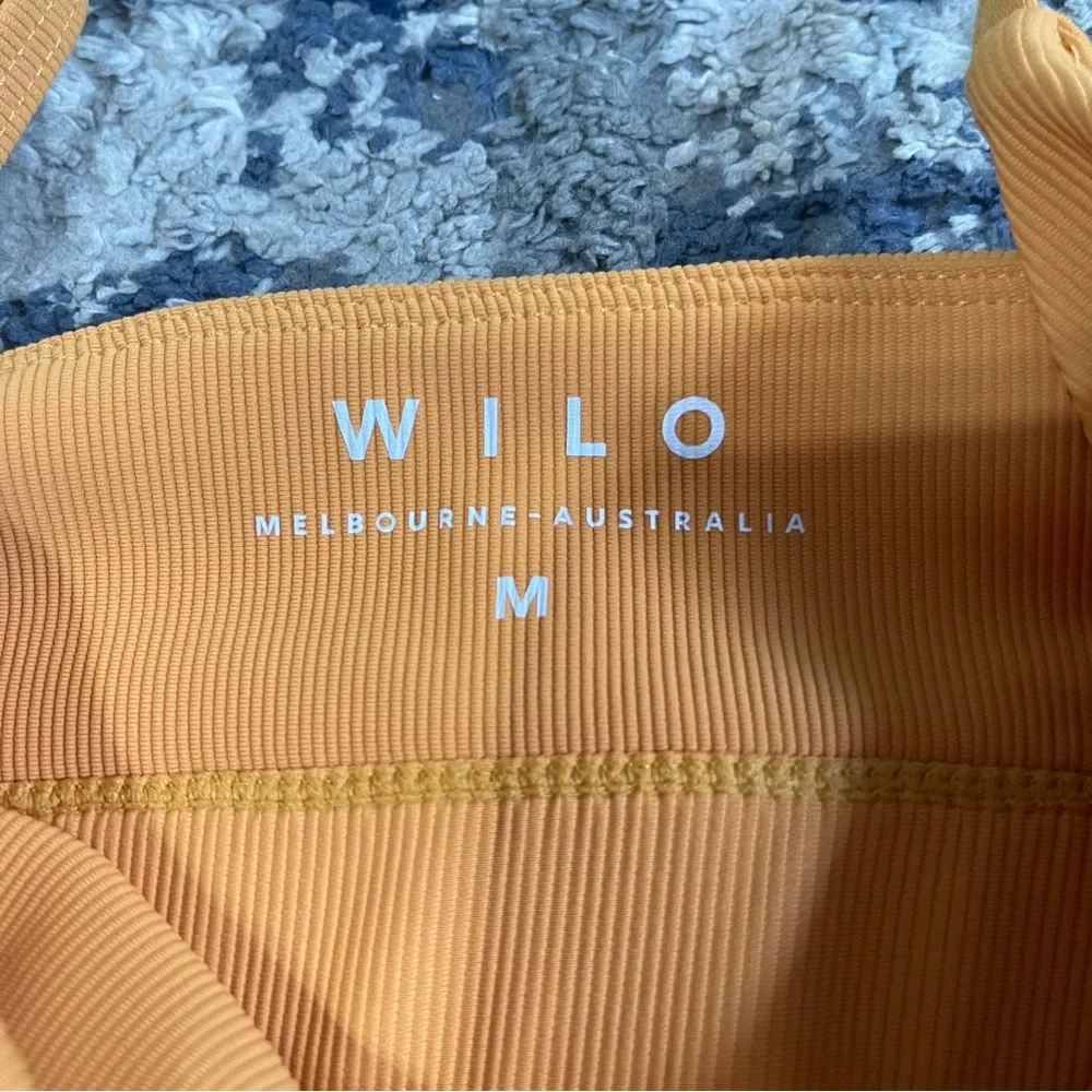 NWOT Wilo The Label Ribbed Yellow Bra Size‎ M